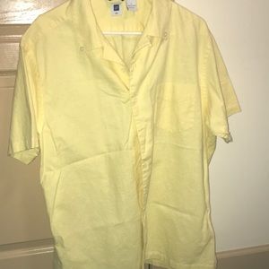 Yellow button-down